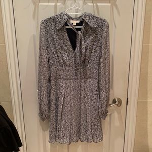 Michael Kors Heart Print Tie Detail Dress